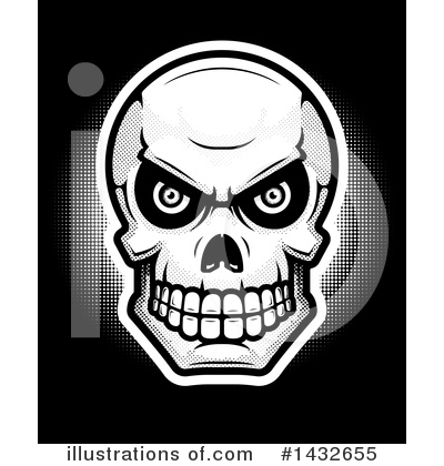 Human Skull Clipart #1432655 by Cory Thoman