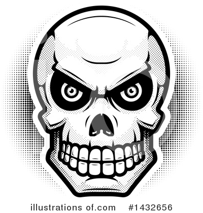 Human Skull Clipart #1432656 by Cory Thoman