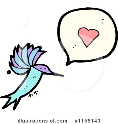 Royalty-Free (RF) Hummingbird Clipart Illustration by lineartestpilot - Stock Sample #1158140