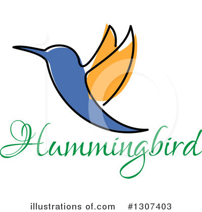 Royalty-Free (RF) Hummingbird Clipart Illustration by Vector Tradition SM - Stock Sample #1307403