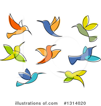 Hummingbird Clipart #1314020 by Vector Tradition SM
