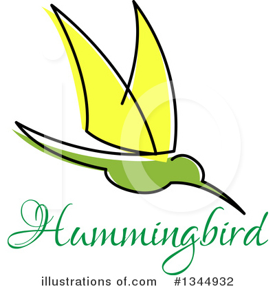 Royalty-Free (RF) Hummingbird Clipart Illustration by Vector Tradition SM - Stock Sample #1344932