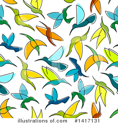 Royalty-Free (RF) Hummingbird Clipart Illustration by Vector Tradition SM - Stock Sample #1417131