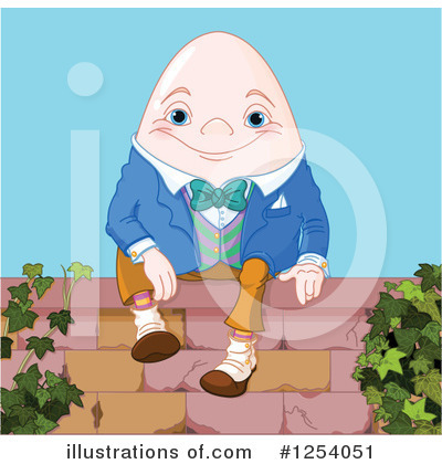 Royalty-Free (RF) Humpty Dumpty Clipart Illustration by Pushkin - Stock Sample #1254051