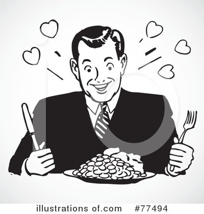 Royalty-Free (RF) Hungry Clipart Illustration by BestVector - Stock Sample #77494