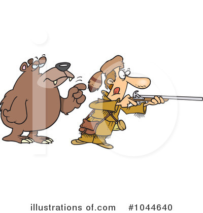 Royalty-Free (RF) Hunter Clipart Illustration by toonaday - Stock Sample #1044640