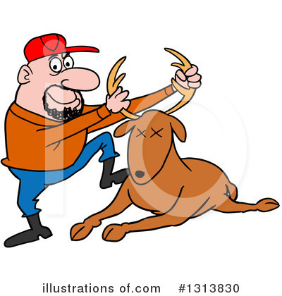 Royalty-Free (RF) Hunter Clipart Illustration by LaffToon - Stock Sample #1313830