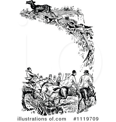 Fox Hunting Clipart #1119709 by Prawny Vintage