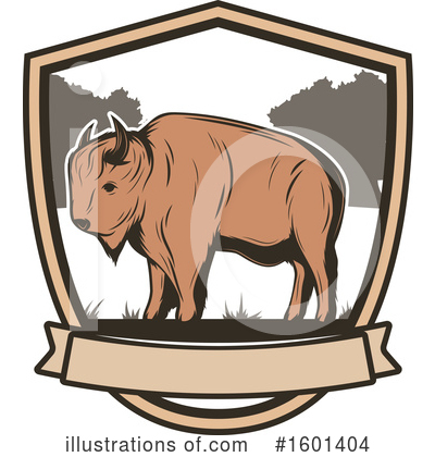 Bison Clipart #1601404 by Vector Tradition SM