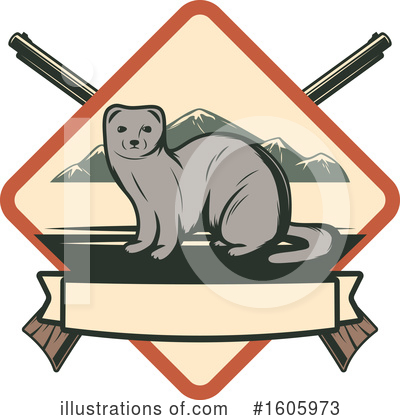 Weasel Clipart #1605973 by Vector Tradition SM