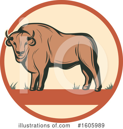 Buffalo Clipart #1605989 by Vector Tradition SM