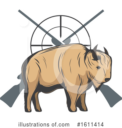 Buffalo Clipart #1611414 by Vector Tradition SM
