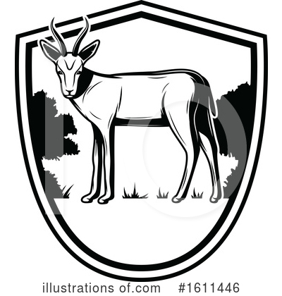Antelope Clipart #1611446 by Vector Tradition SM