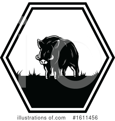 Boar Clipart #1611456 by Vector Tradition SM