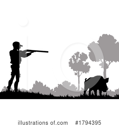 Hunting Clipart #1794395 by Vector Tradition SM