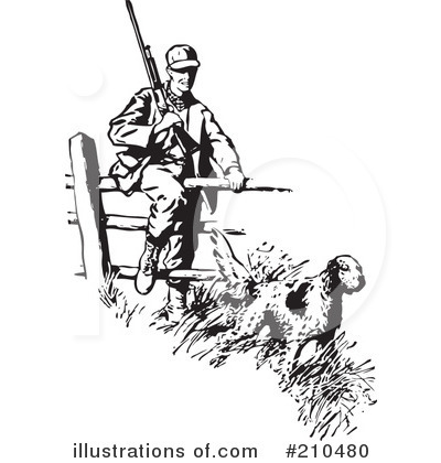 Royalty-Free (RF) Hunting Clipart Illustration by BestVector - Stock Sample #210480