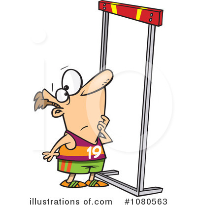 Royalty-Free (RF) Hurdle Clipart Illustration by toonaday - Stock Sample #1080563