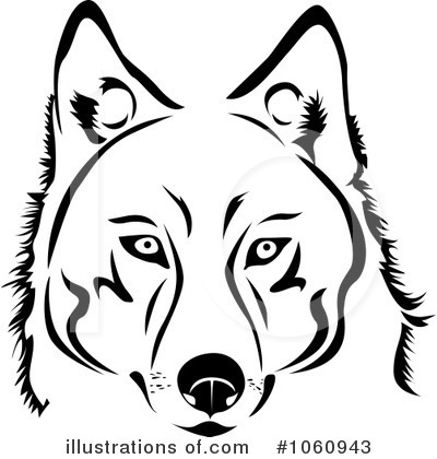 Royalty-Free (RF) Husky Clipart Illustration by Vector Tradition SM - Stock Sample #1060943
