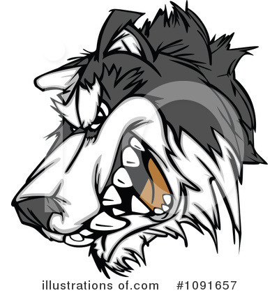 Husky Clipart #1091657 by Chromaco