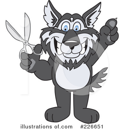 Husky Mascot Clipart #226651 by Toons4Biz