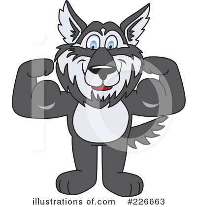 Husky Mascot Clipart #226663 by Toons4Biz
