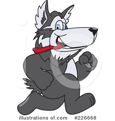 Husky Mascot Clipart #226668 by Toons4Biz
