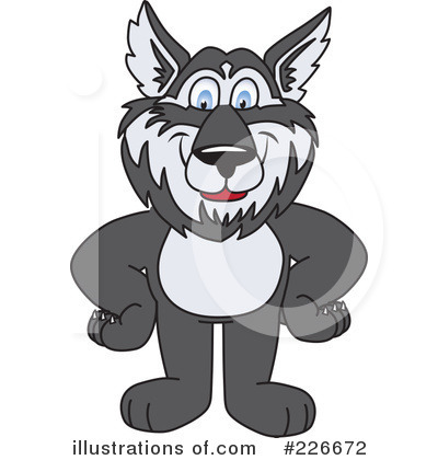 Husky Mascot Clipart #226672 by Toons4Biz