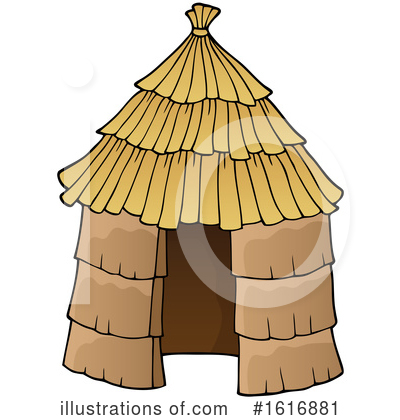 Royalty-Free (RF) Hut Clipart Illustration by visekart - Stock Sample #1616881