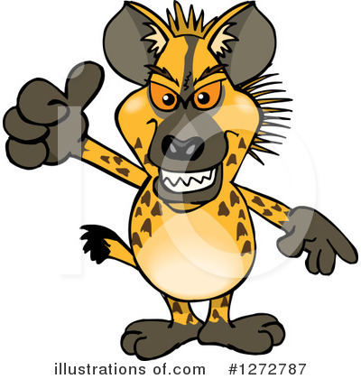 Royalty-Free (RF) Hyena Clipart Illustration by Dennis Holmes Designs - Stock Sample #1272787