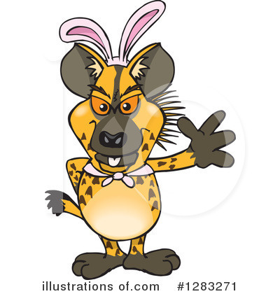 Royalty-Free (RF) Hyena Clipart Illustration by Dennis Holmes Designs - Stock Sample #1283271