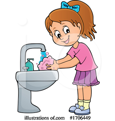 Washing Hands Clipart #1706449 by visekart