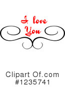 I Love You Clipart #1235741 by Vector Tradition SM