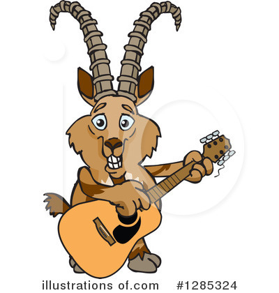 Royalty-Free (RF) Ibex Clipart Illustration by Dennis Holmes Designs - Stock Sample #1285324