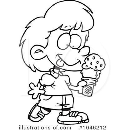 Royalty-Free (RF) Ice Cream Clipart Illustration by toonaday - Stock Sample #1046212