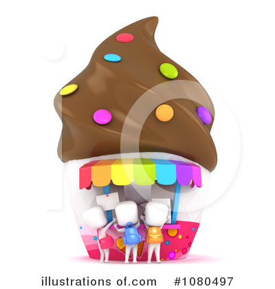 Royalty-Free (RF) Ice Cream Clipart Illustration by BNP Design Studio - Stock Sample #1080497