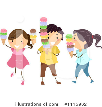 Royalty-Free (RF) Ice Cream Clipart Illustration by BNP Design Studio - Stock Sample #1115962
