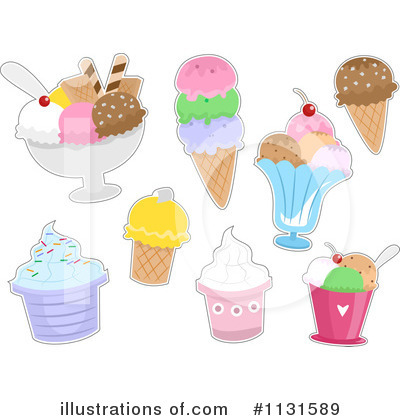 Royalty-Free (RF) Ice Cream Clipart Illustration by BNP Design Studio - Stock Sample #1131589
