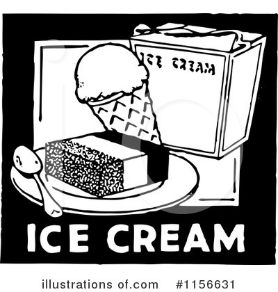 Royalty-Free (RF) Ice Cream Clipart Illustration by BestVector - Stock Sample #1156631