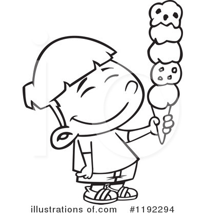 Royalty-Free (RF) Ice Cream Clipart Illustration by toonaday - Stock Sample #1192294