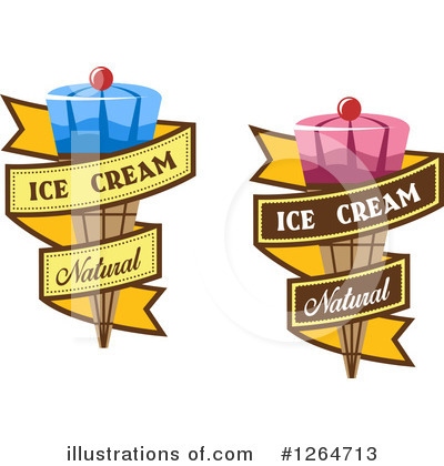 Royalty-Free (RF) Ice Cream Clipart Illustration by Vector Tradition SM - Stock Sample #1264713