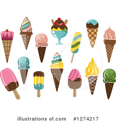 Royalty-Free (RF) Ice Cream Clipart Illustration by Vector Tradition SM - Stock Sample #1274217