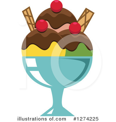 Royalty-Free (RF) Ice Cream Clipart Illustration by Vector Tradition SM - Stock Sample #1274225