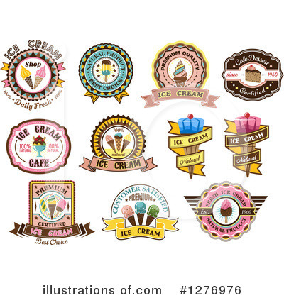 Royalty-Free (RF) Ice Cream Clipart Illustration by Vector Tradition SM - Stock Sample #1276976