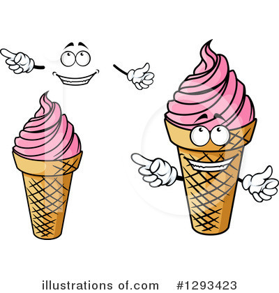 Royalty-Free (RF) Ice Cream Clipart Illustration by Vector Tradition SM - Stock Sample #1293423