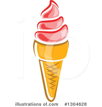 Royalty-Free (RF) Ice Cream Clipart Illustration by Vector Tradition SM - Stock Sample #1304628