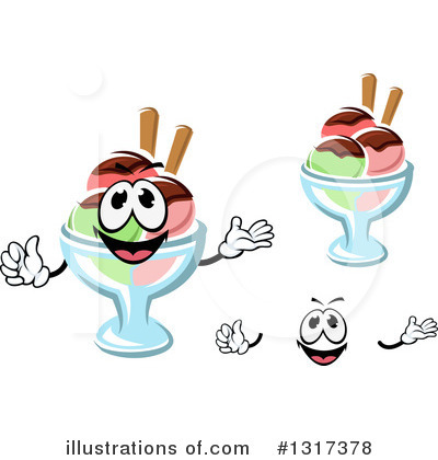 Royalty-Free (RF) Ice Cream Clipart Illustration by Vector Tradition SM - Stock Sample #1317378