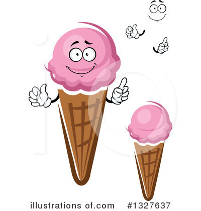 Royalty-Free (RF) Ice Cream Clipart Illustration by Vector Tradition SM - Stock Sample #1327637