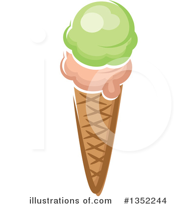 Frozen Yogurt Clipart #1352244 by Vector Tradition SM