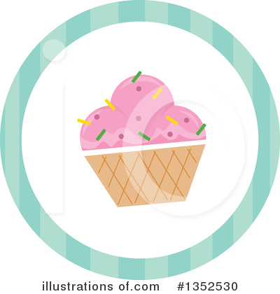Royalty-Free (RF) Ice Cream Clipart Illustration by BNP Design Studio - Stock Sample #1352530
