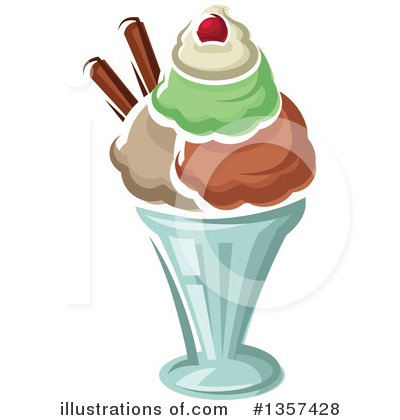 Royalty-Free (RF) Ice Cream Clipart Illustration by Vector Tradition SM - Stock Sample #1357428
